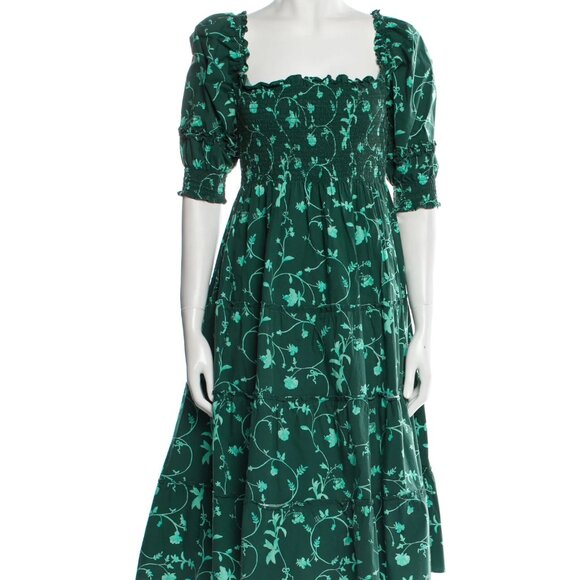 Hill House Dresses & Skirts - Hill House Home Nesli Nap Dress Emerald Floral (Size L)